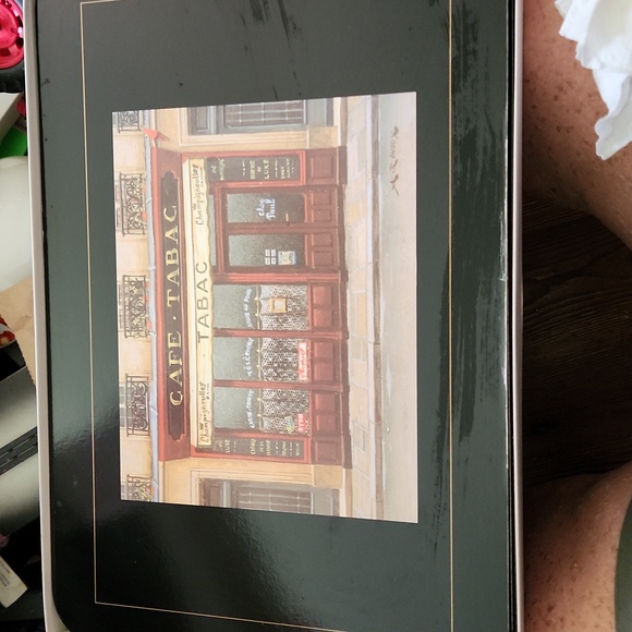 Vintage Les Bistros Cork Back Place Mats Set of 6 - Picture 5 of 8